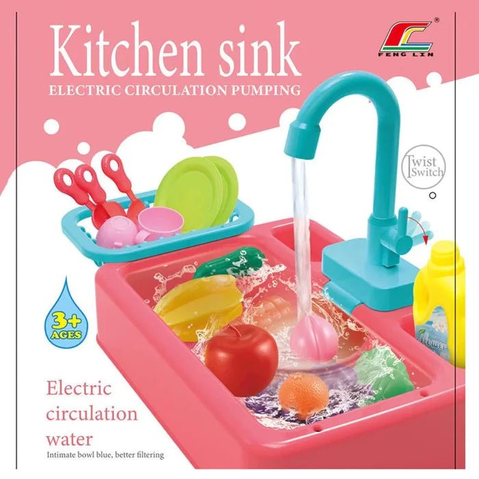 Kitchen Sink Play Set With Running Water