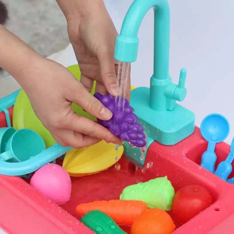 Kitchen Sink Play Set With Running Water